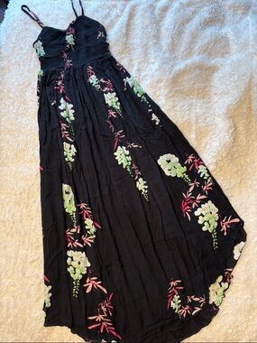 Intimately by Free People Beau Smocked Floral Slip Dress M